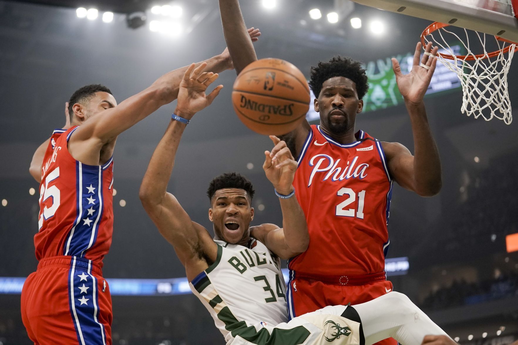 APTOPIX 76ers Bucks Basketball